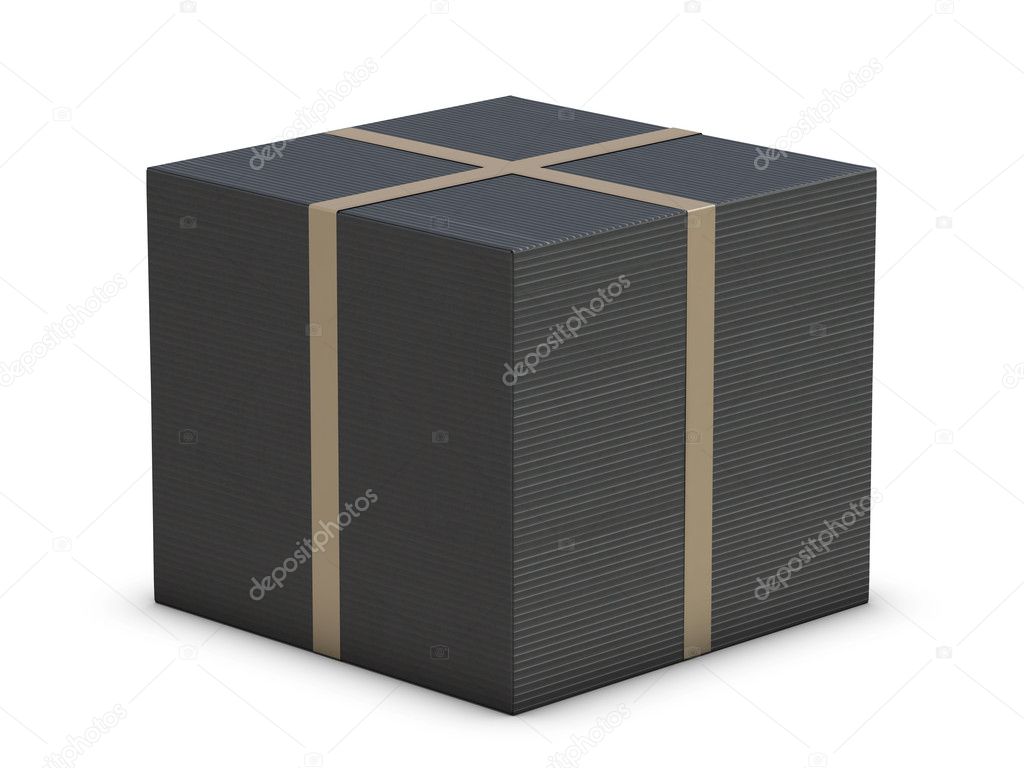 Black Cardboard Box