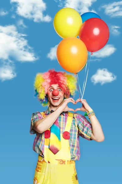 cheerful clown