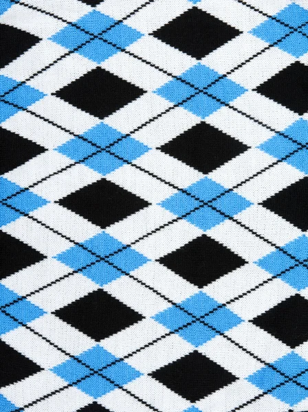 Background from knitted plaid fabrics
