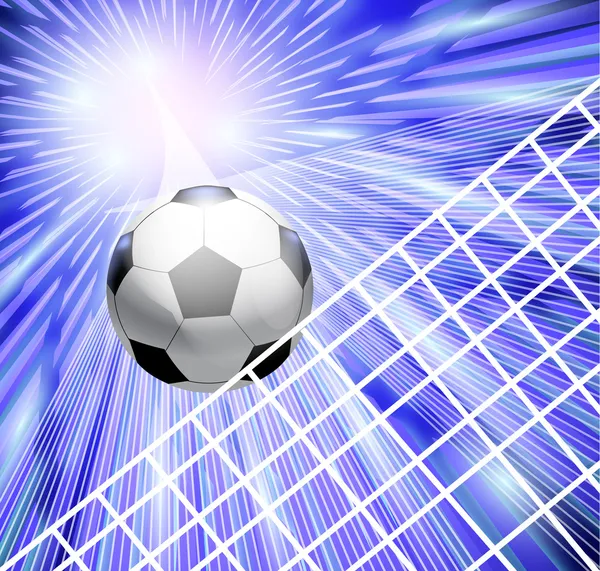Goal. a soccer ball in a net