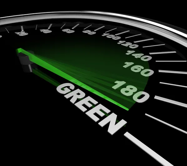 Green Car Speedometer by iqoncept Stock Photo Green Car Speedometer by iqoncept Stock Photo