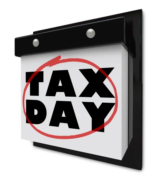 TAX DAY - Words Circled on Wall Calendar | Stock Photo © iqoncept ...