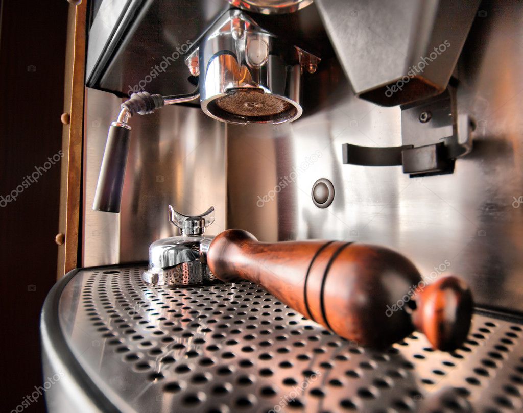 Closeup of retro coffee machine — Stock Photo © Nomadsoul1 5227007