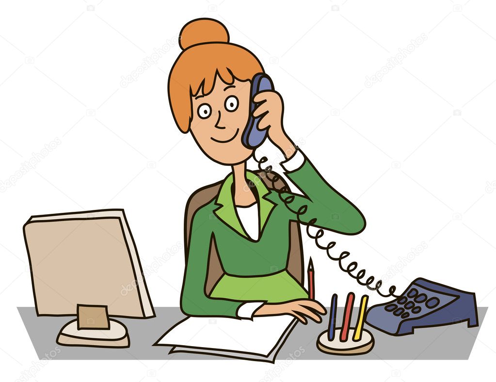 free clip art cartoon secretary - photo #19