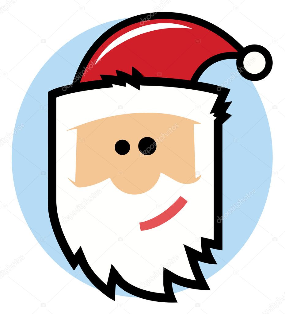 Cartoon Santa Face — Stock Photo © HitToon #4724828