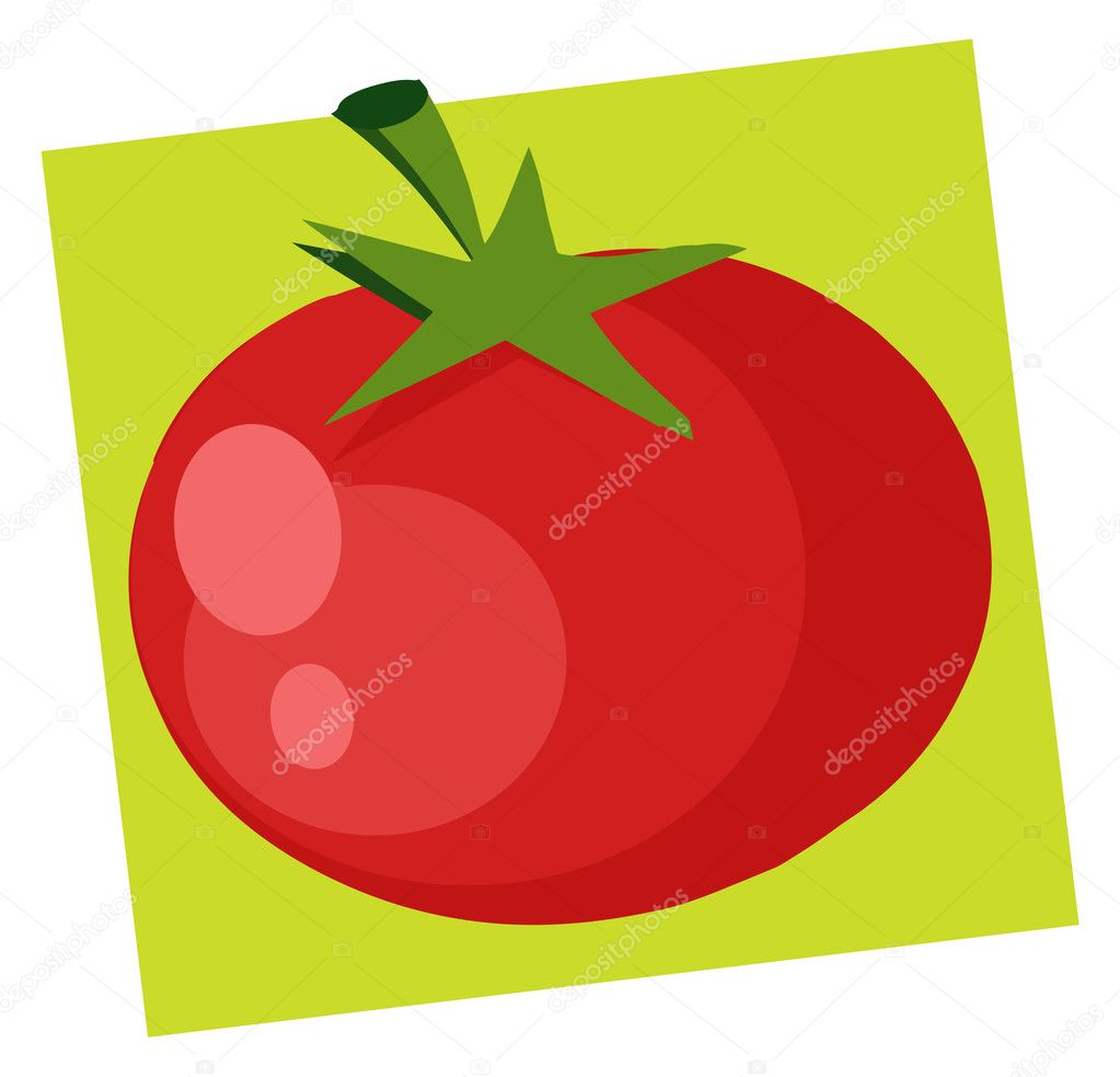 Tomato Cartoon Character