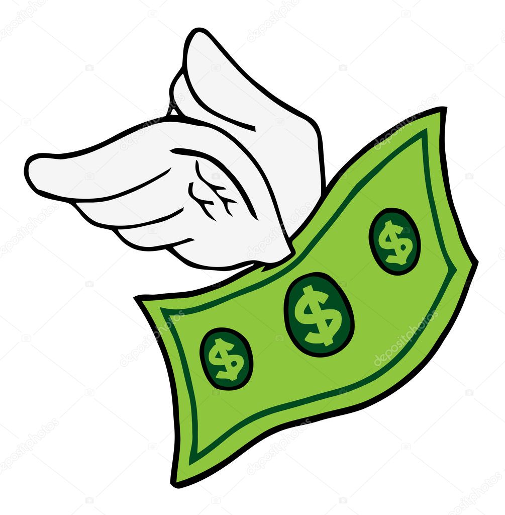 clipart money with wings - photo #6