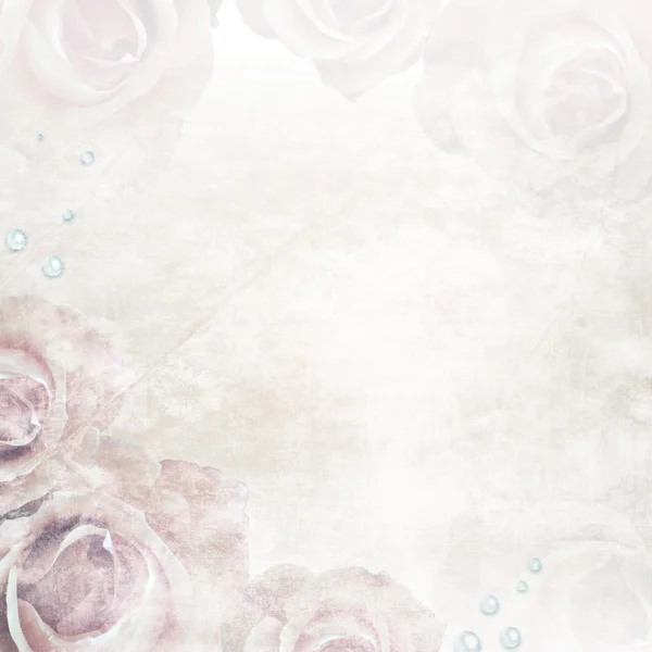 Grunge Beautiful Roses wedding Background 1 of set by Tamara Kushniruk