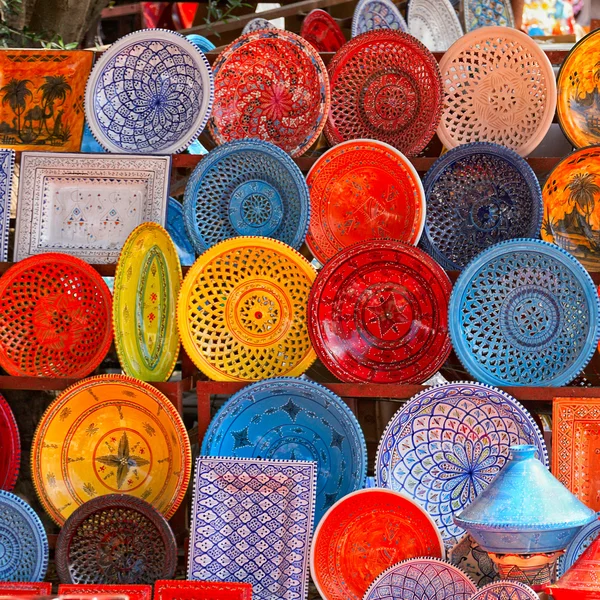 Earthenware in tunisian market