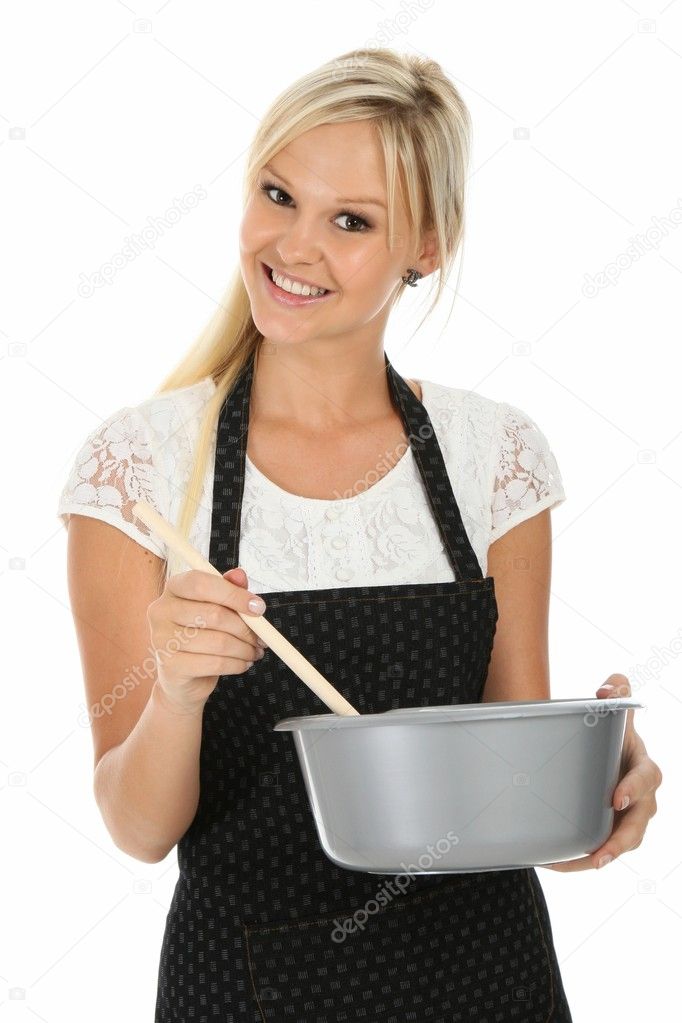woman in apron
