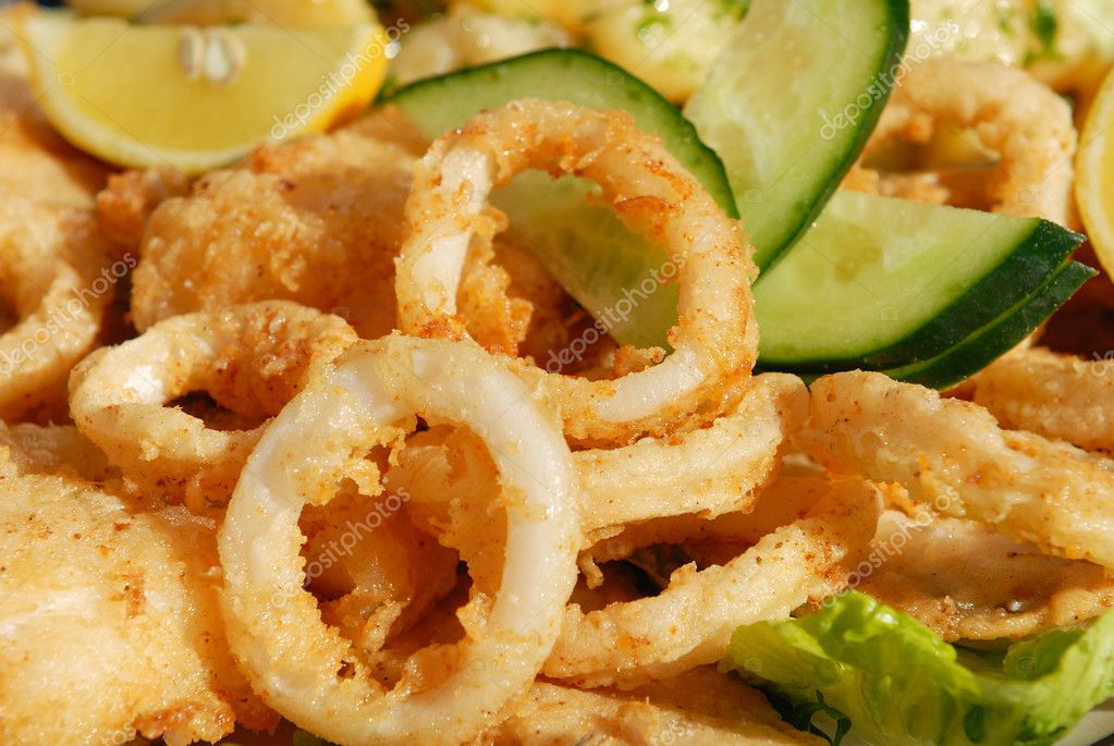 Fried Calamari — Stock Photo © ventdusud #4520960