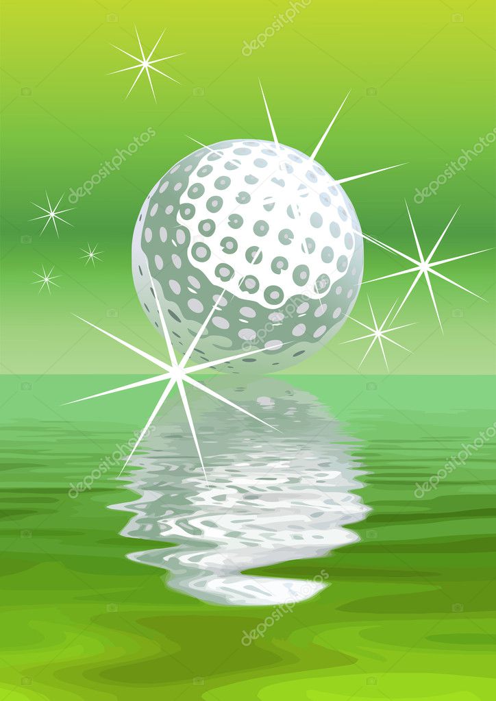 Vector golf Background — Stock Vector © Juric.P #4049237