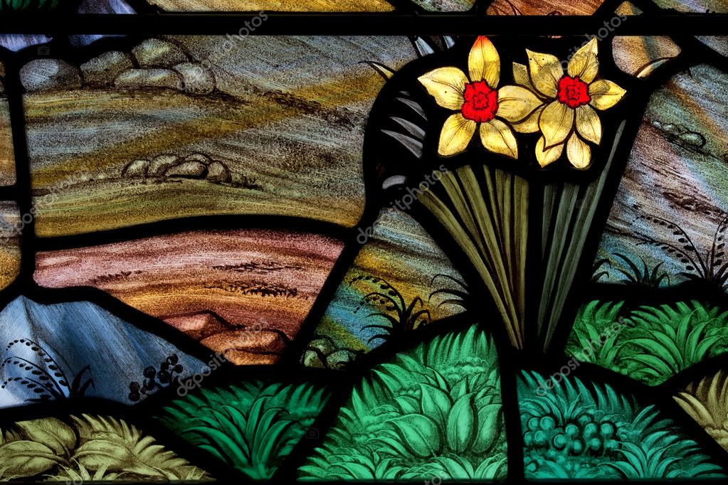 Stained Glass Daffodil