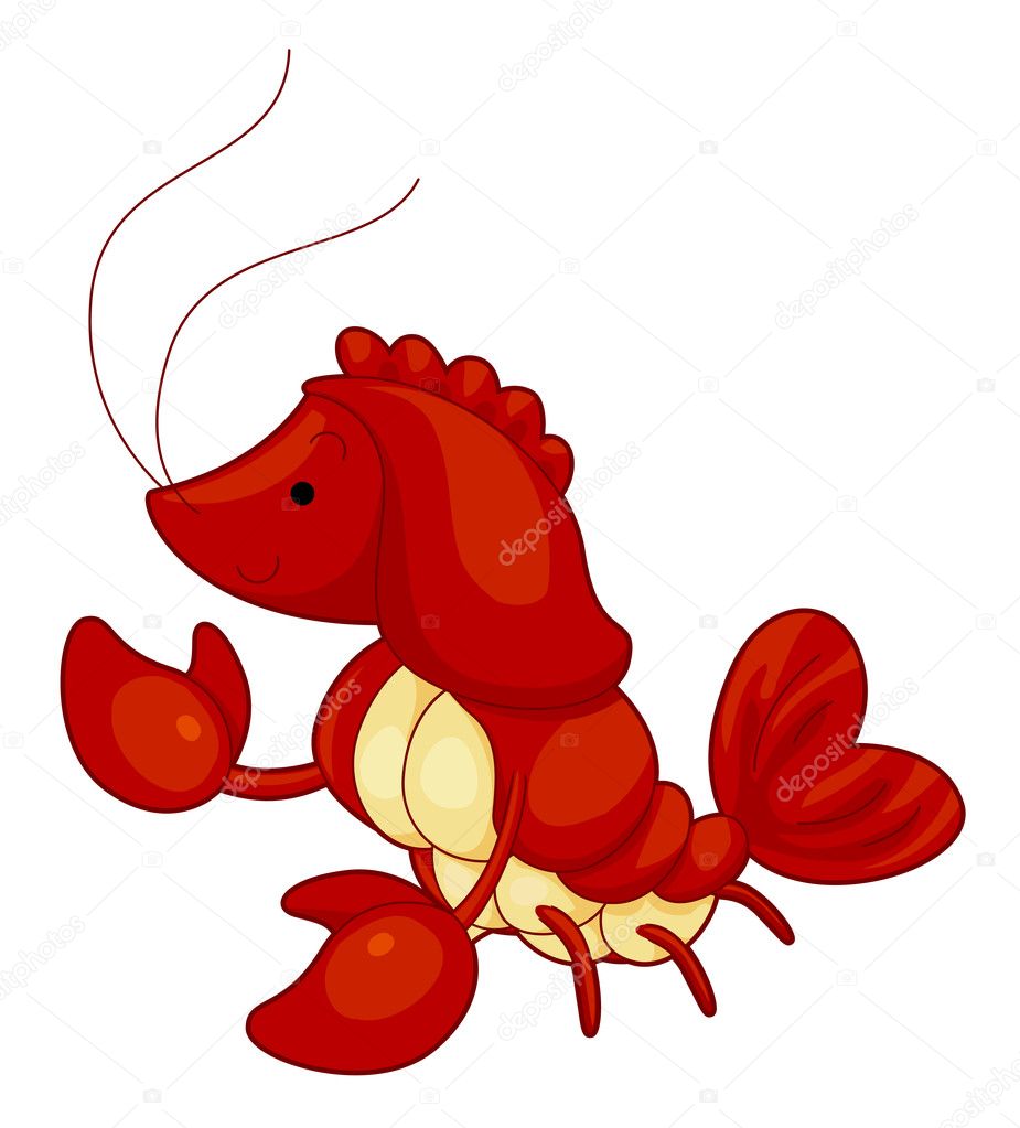 Cute Lobster Cartoon