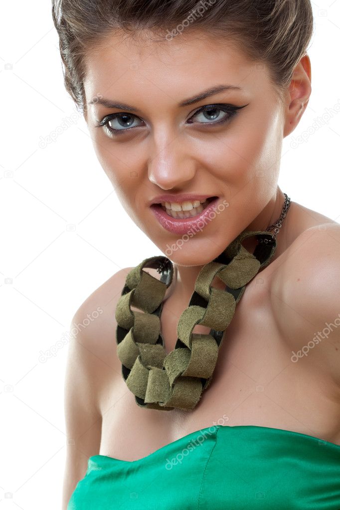 Bad woman seductive smile — Stock Photo © feedough #4633112