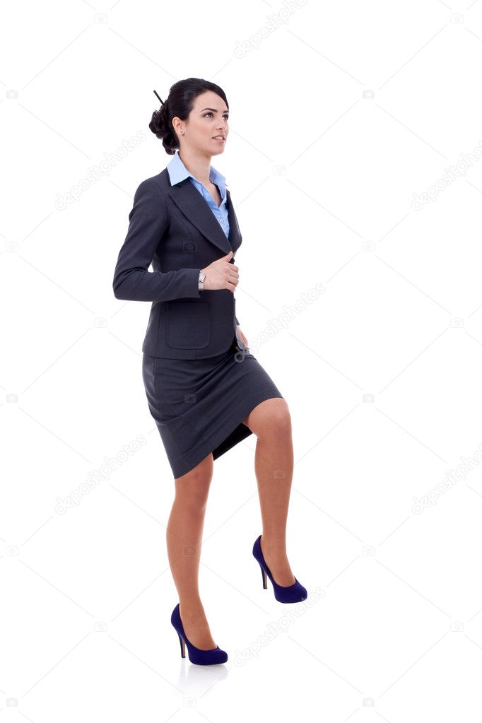 Woman Stepping