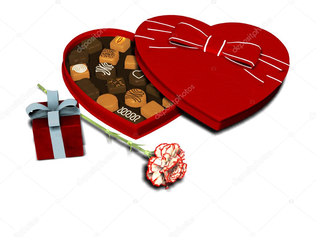 chocolate box heart