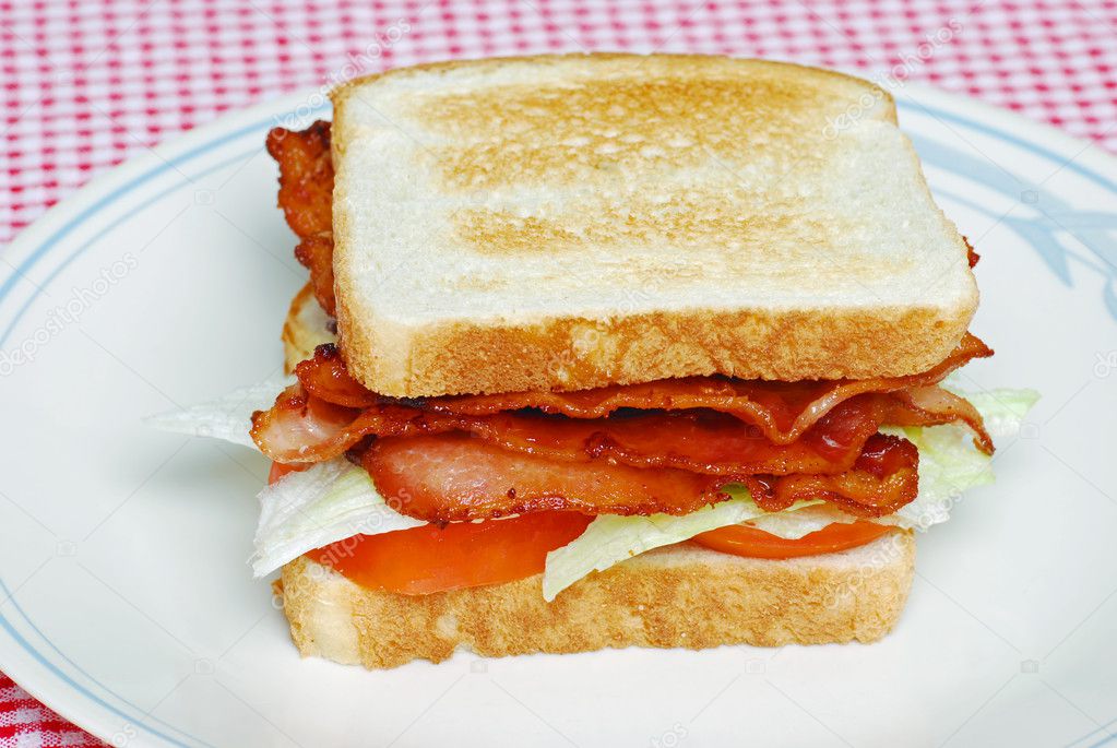 toasted bacon sandwich