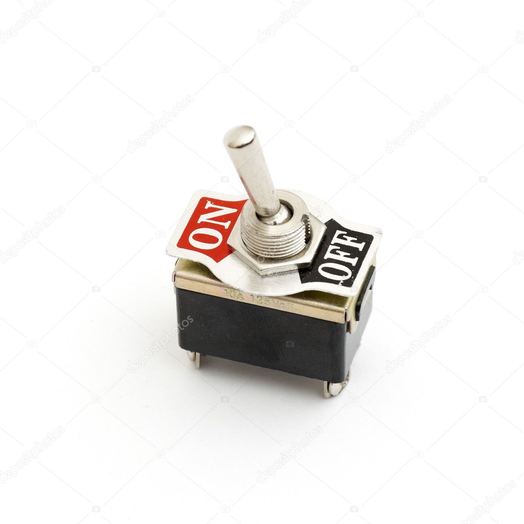 Black and red switch closeup — Stock Photo © merznatalia 4454323