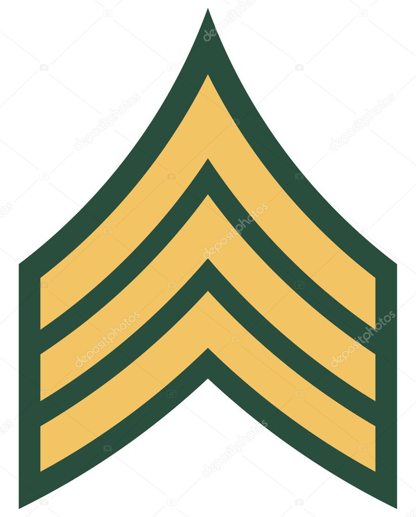 American Rank Of Sergeant Insignia — Stock Photo © Speedfighter17 #4186096