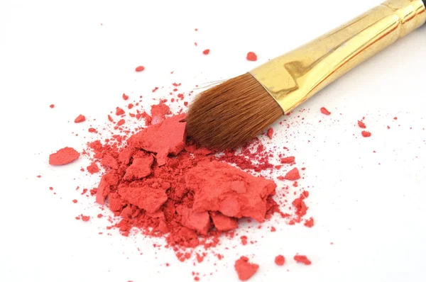 Makeup brush and cosmetic powder
