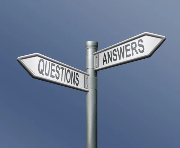 Question answer roadsign