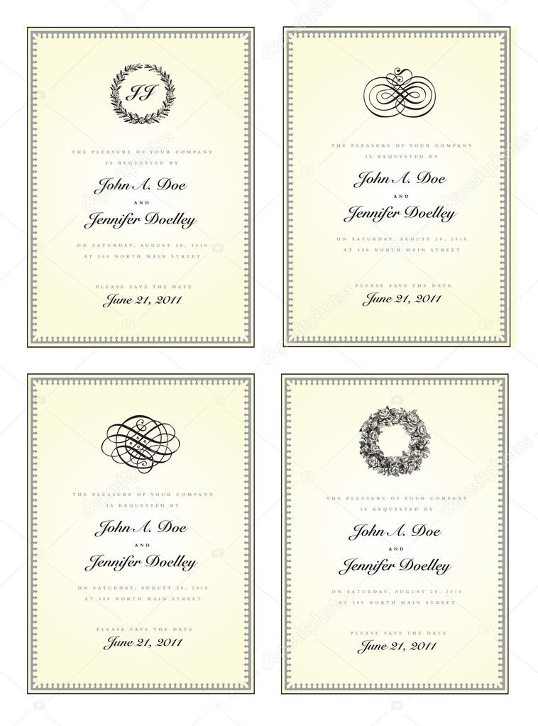 Vector ornate frame set with decorative ornaments