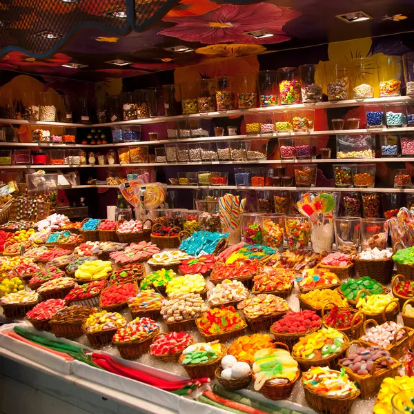 In a candy shop