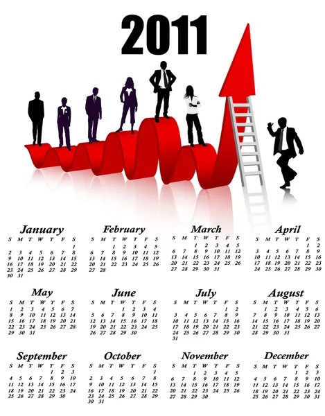 Free 2011 Calendar Vector. Stock Vector: 2011 calendar
