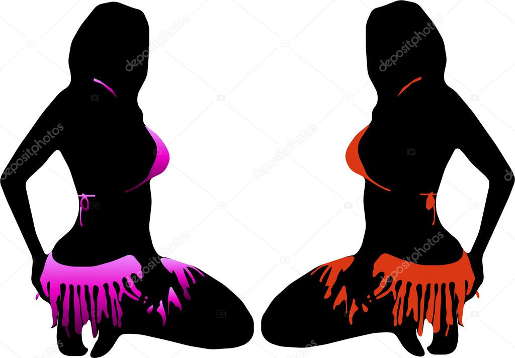 Silueta Mujer Bikini Vector De Stock Por Smotrivnebo 4273158