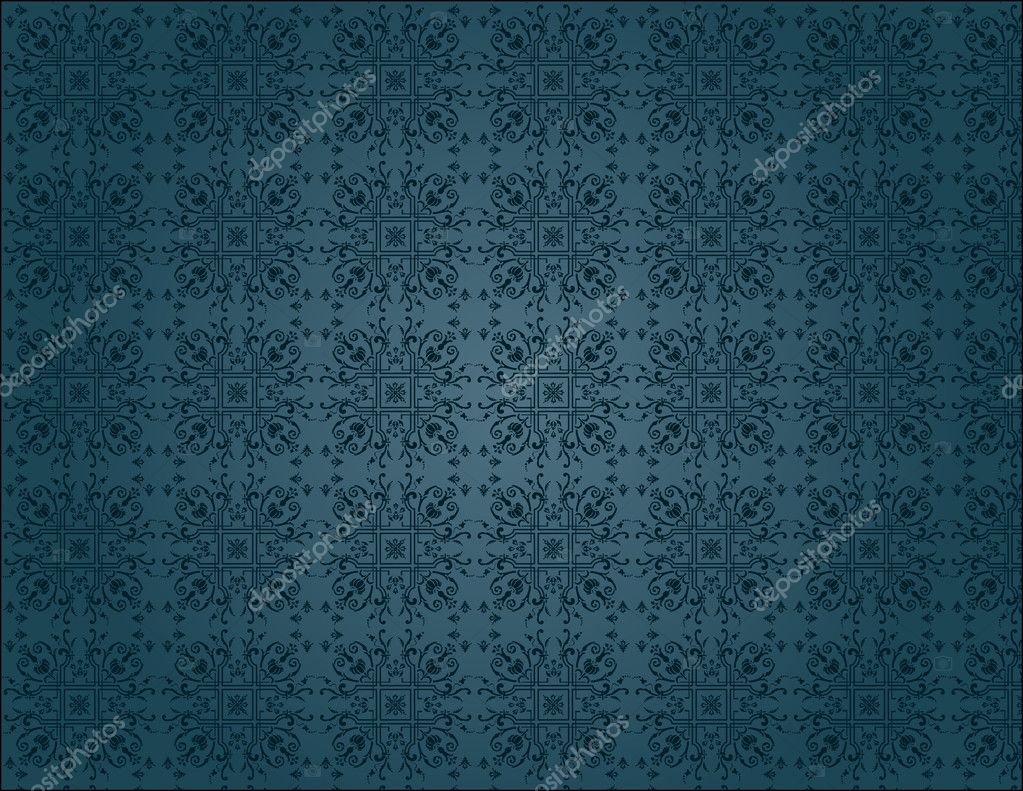 Vintage Blue Wallpaper