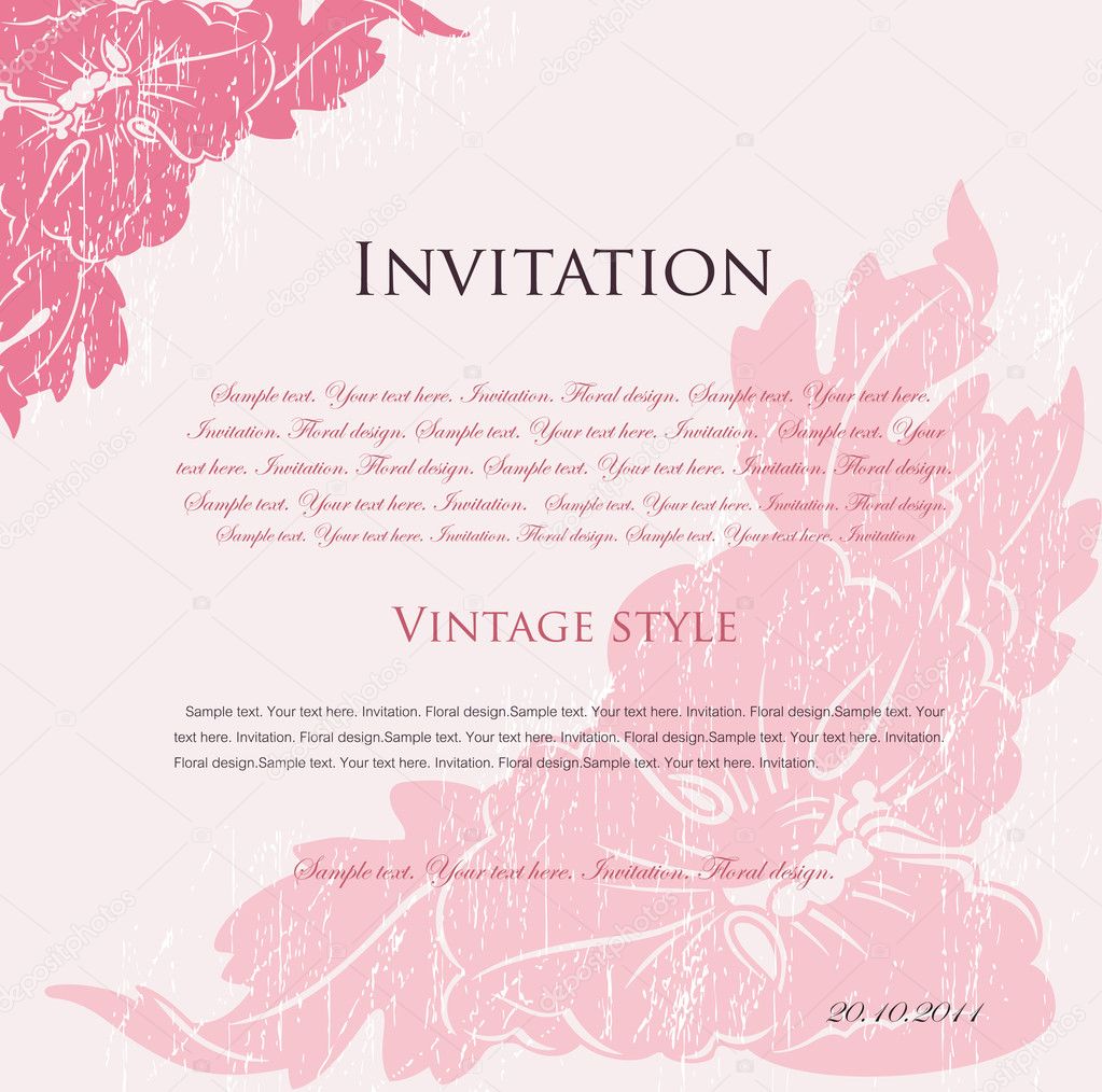 Pink Invite Background