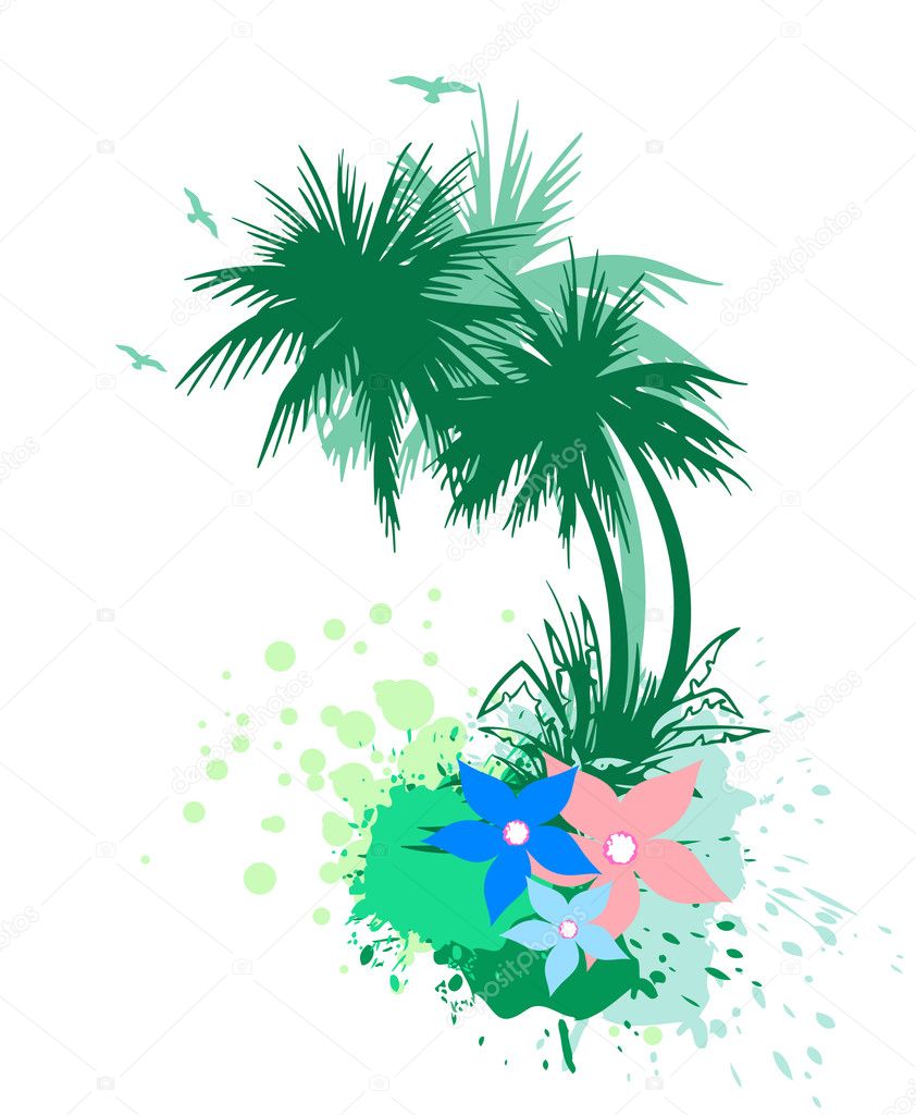 Palmeras vector — Vector de stock #5263798 — Depositphotos