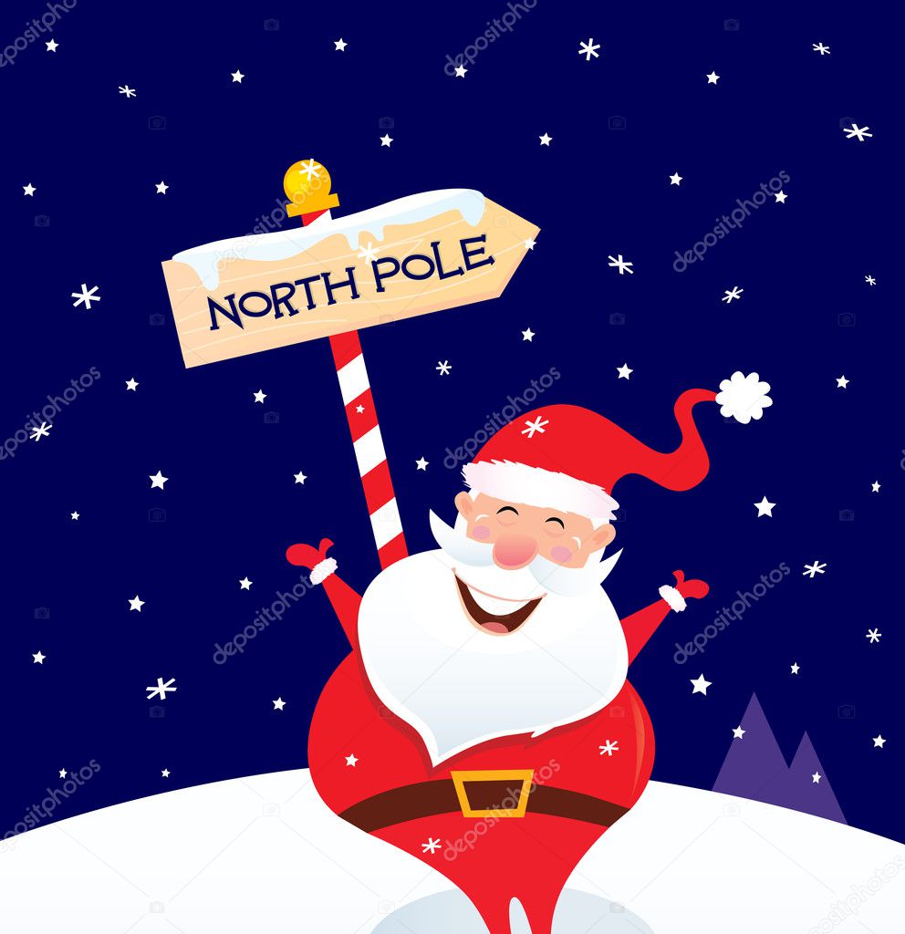 north pole sign