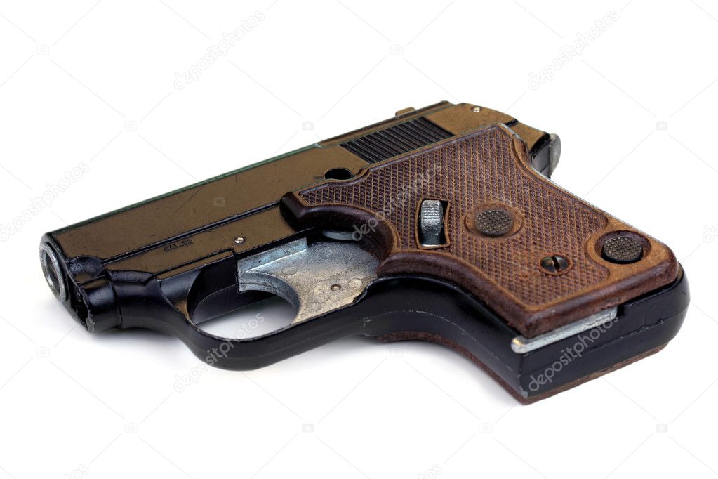 Vintage 22 caliber starting pistol — Stock Photo © rojoimages 5049231