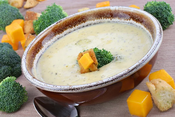 Broccoli Cheddar Soup — Stock Photo #5218934