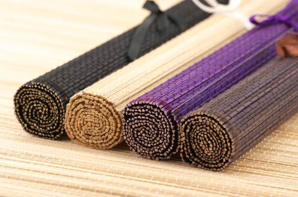 Rolled bamboo mats — Stock Photo #4913372