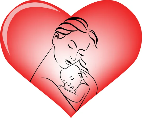 Mom Baby Silhouette