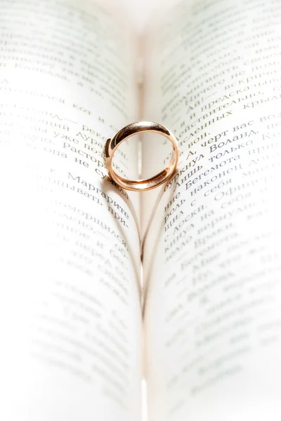 Wedding Ring in the bible by Stock Photo