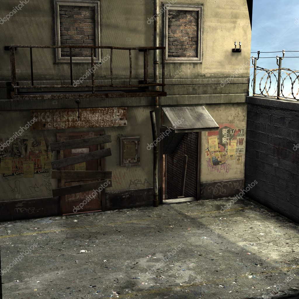 Dead End Alley Scene — Stock Photo © Digitalstudio 5165338