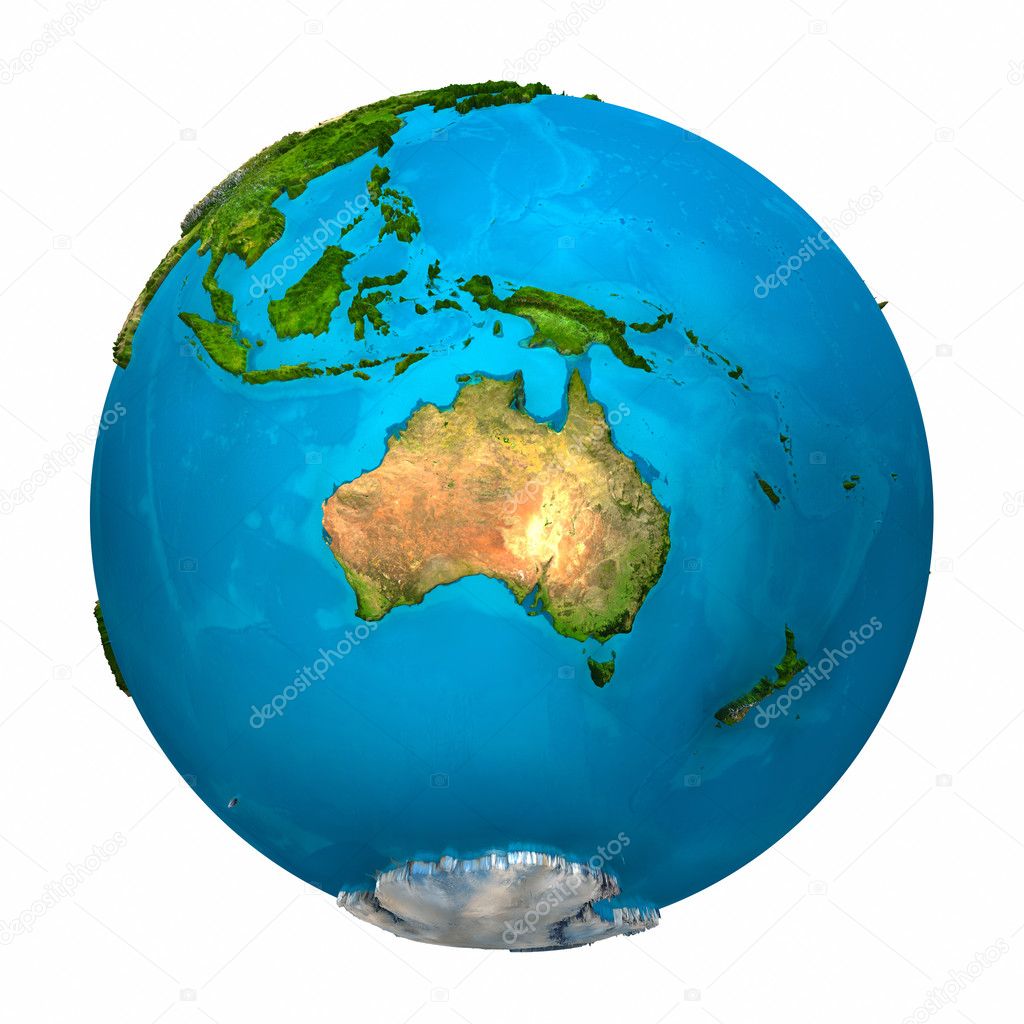 Australia In Globe