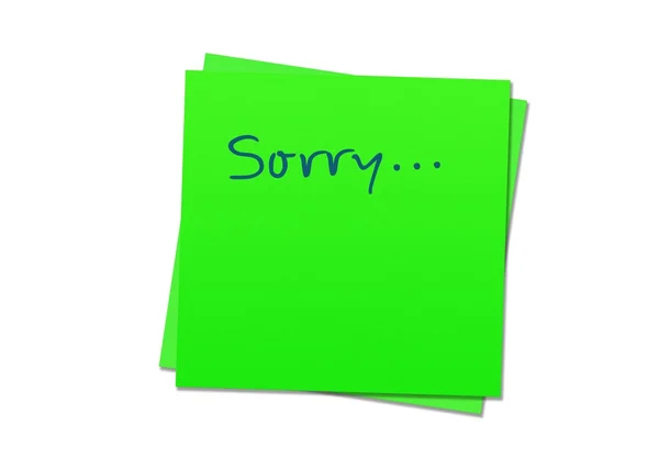 a sorry note