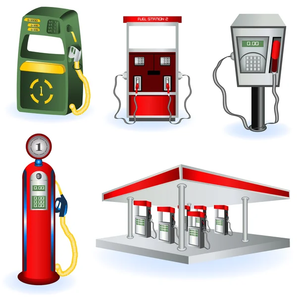 gas pump vector free. Fuel station images