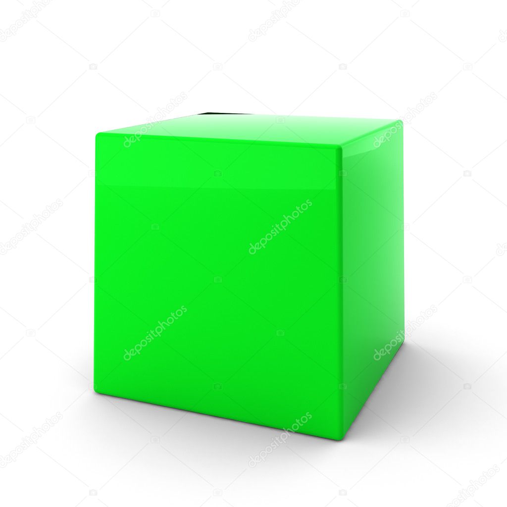 green cube