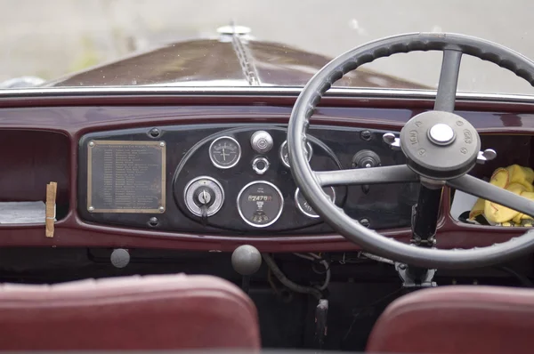Old car dashboard by Geoff Moyle Stock Photo