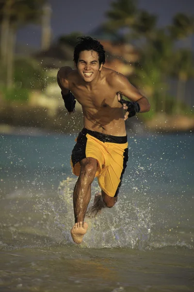 Asian Man Running