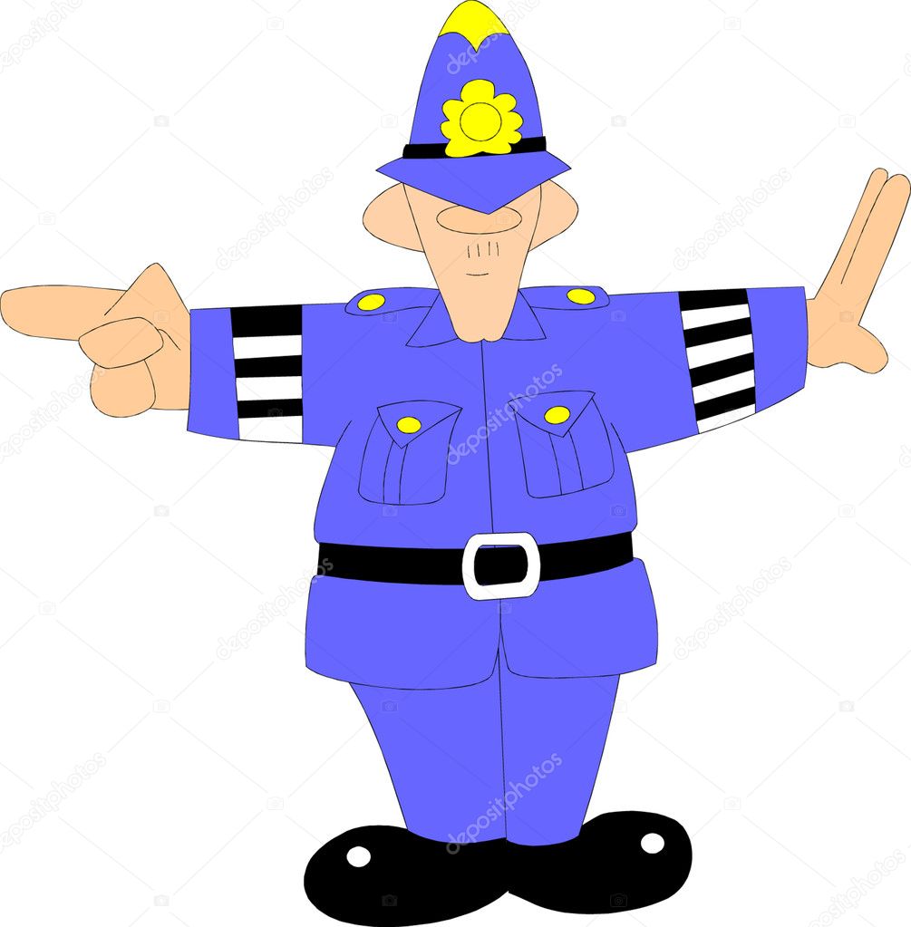 Police Force Cartoon