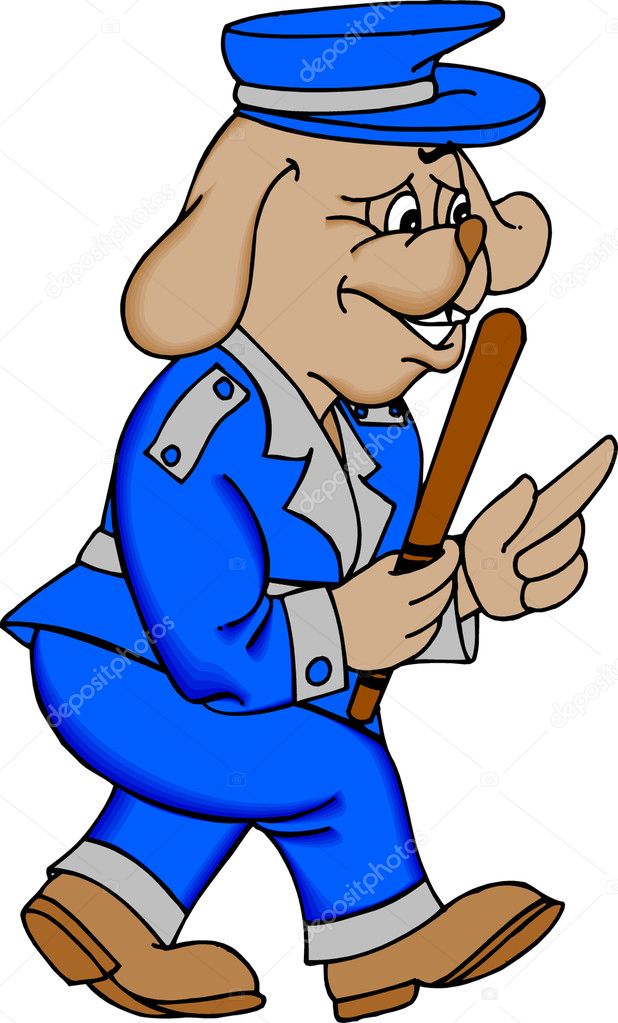 Cartoon Dog Sheriff