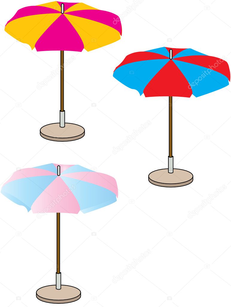 Beach Umbrella Vector