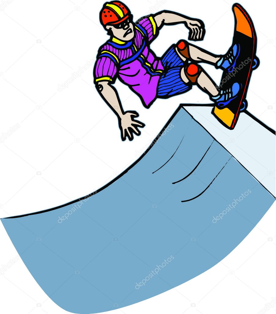 Boy Riding Skateboard